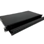 A-LAN Οπτικό Patch Panel για Rack 1U 19" 24 Θυρών Μαύρο FOP-1U-24SCS-C