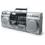 Muse Φορητό Ηχοσύστημα M-380GBS με Bluetooth / CD / MP3 / USB / Κασετόφωνο / Ραδιόφωνο σε Ασημί Χρώμα