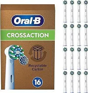 20240226155347_oral_b_cross_action_antallaktikes_kefales_gia_ilektriki_odontovourtsa_1tmch Oral-B CrossAction Ανταλλακτικές Κεφαλές για Ηλεκτρική Οδοντόβουρτσα 16τμχ - Image 1