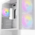 Antec NX416L Gaming Midi Tower Κουτί Υπολογιστή με Πλαϊνό Παράθυρο και RGB Φωτισμό Λευκό
