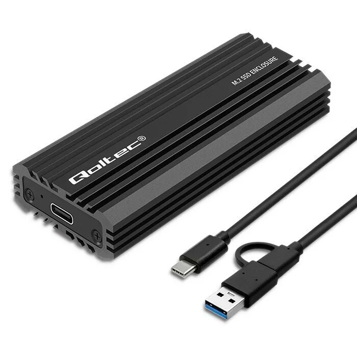 Qoltec Θήκη για Σκληρό Δίσκο M.2 SATA III NVME με σύνδεση SATA Type-C 52270 - Image 1