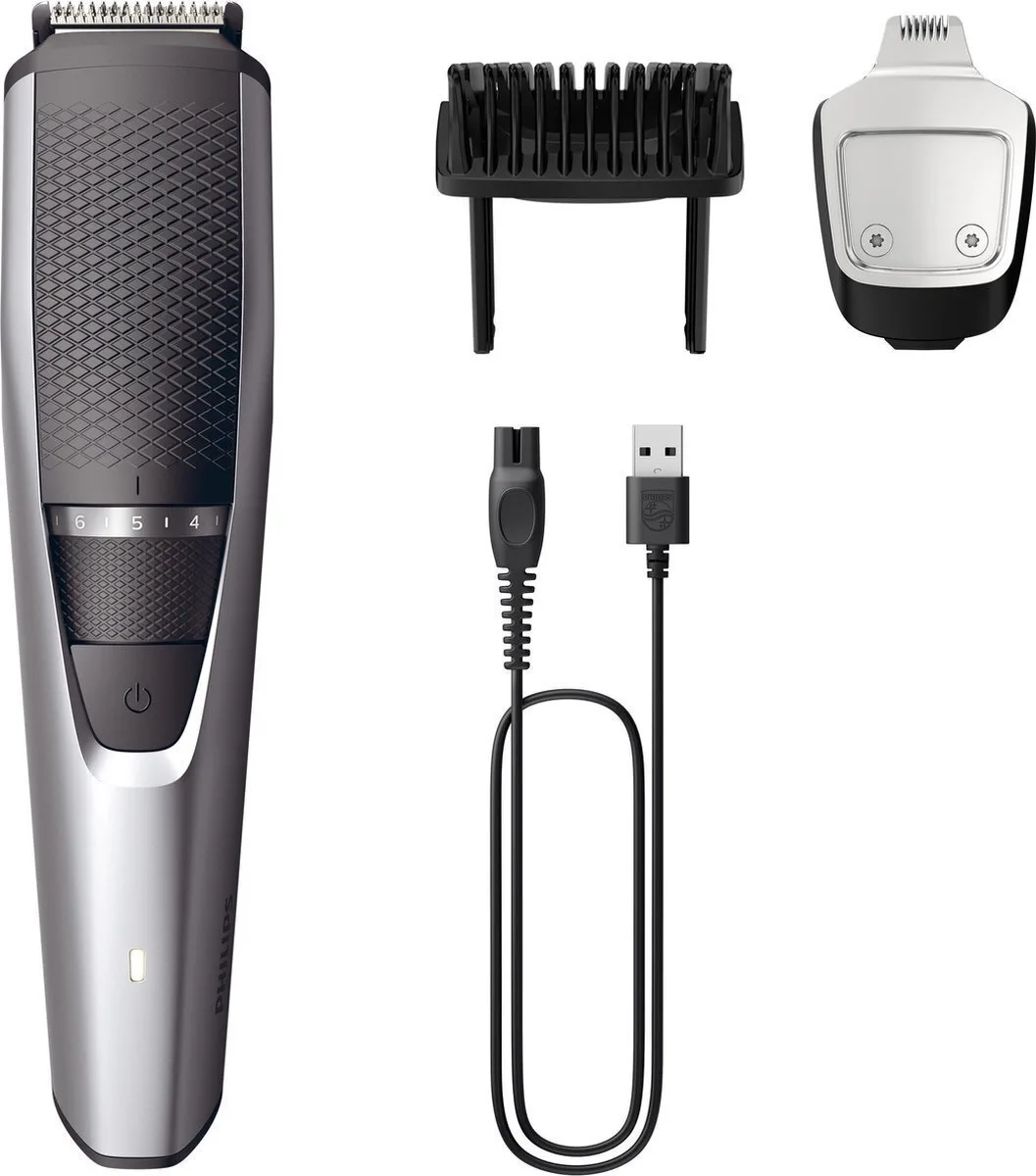 20240304123556_philips_beardtrimmer_series_3000_set_epanafortizomenis_koureytikis_michanis_asimi_bt3239_15 Philips Series 3000 Σετ Επαναφορτιζόμενης Κουρευτικής Μηχανής Ασημί BT3239/15 - Image 1