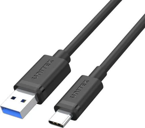 Unitek USB 3.1 Cable USB-C male - USB-A 0.5m (Y-C491BK) - Image 1