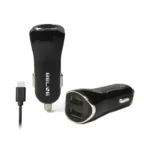 Beline Φορτιστής Αυτοκινήτου 10W 2.1A με Θύρες: 2xUSB Μαύρος