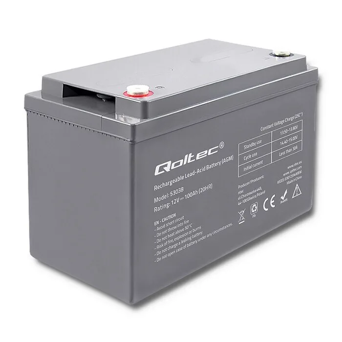 20240321122633_qoltec_mpataria_ups_me_choritikotita_100ah_kai_tasi_12v_53038_1tmch Qoltec Μπαταρία UPS με Χωρητικότητα 100Ah και Τάση 12V 53038 1τμχ - Image 1