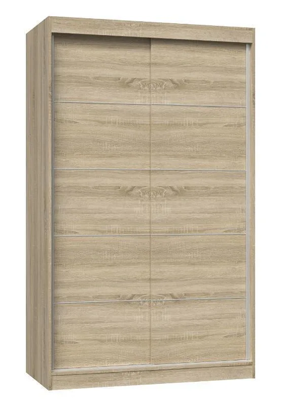 Δίφυλλη Ντουλάπα Συρόμενη Sonoma Oak 120x61x200cm IGA 120 SON C KPL - Image 1