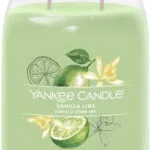 Yankee Candle Αρωματικό Κερί Vanilla Lime σε Βάζο με Άρωμα Βανίλια Πράσινο 567gr 1630694