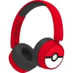 OTL Pokemon Pokeball Ασύρματα / Ενσύρματα Παιδικά On Ear Ακουστικά με 24 ώρες Λειτουργίας Κόκκινα
