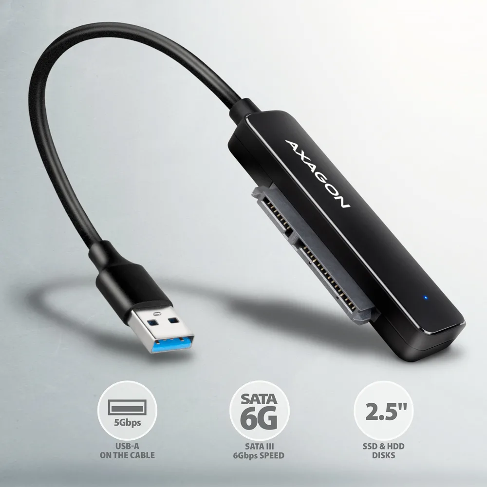 Αχαgον Αdsα-fρ2α Usβ3.2 Gεν1 Sατα 6g 2.5" Ηdd Ssd Fαsτροrτ2 Αdαρτεr - Image 1