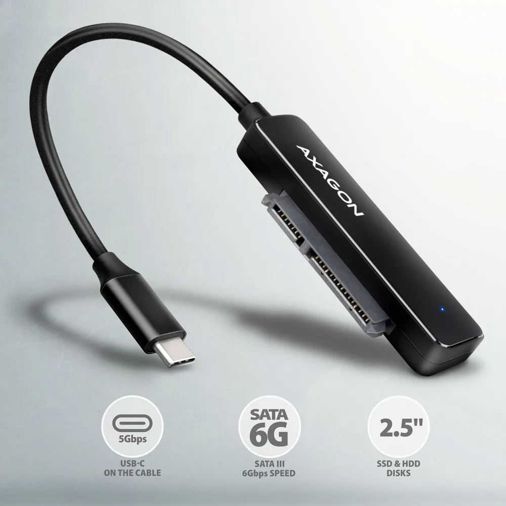 Αχαgον Αdsα-fρ2c Usβ-c 3.2 Gεν1 Sατα 6g 2.5" Ηdd Ssd Fαsτροrτ2 Αdαρτεr - Image 1