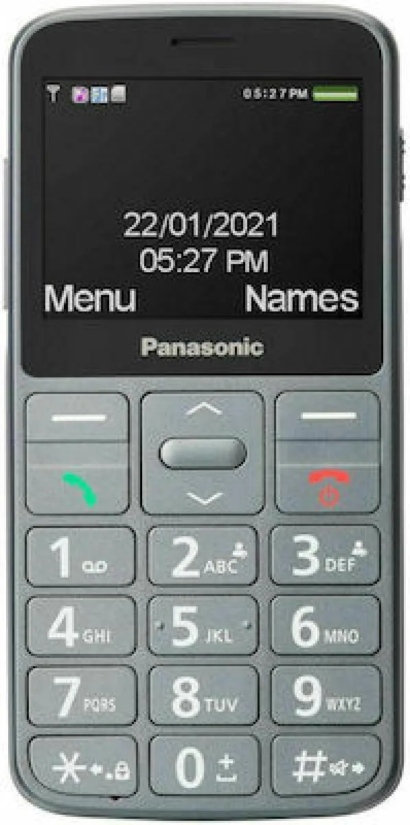 20240329162748_panasonic_kx_tu160_single_sim_kinito_me_megala_koumpia_gri Panasonic KX-TU160 Single SIM Κινητό με Μεγάλα Κουμπιά Γκρι - Image 1