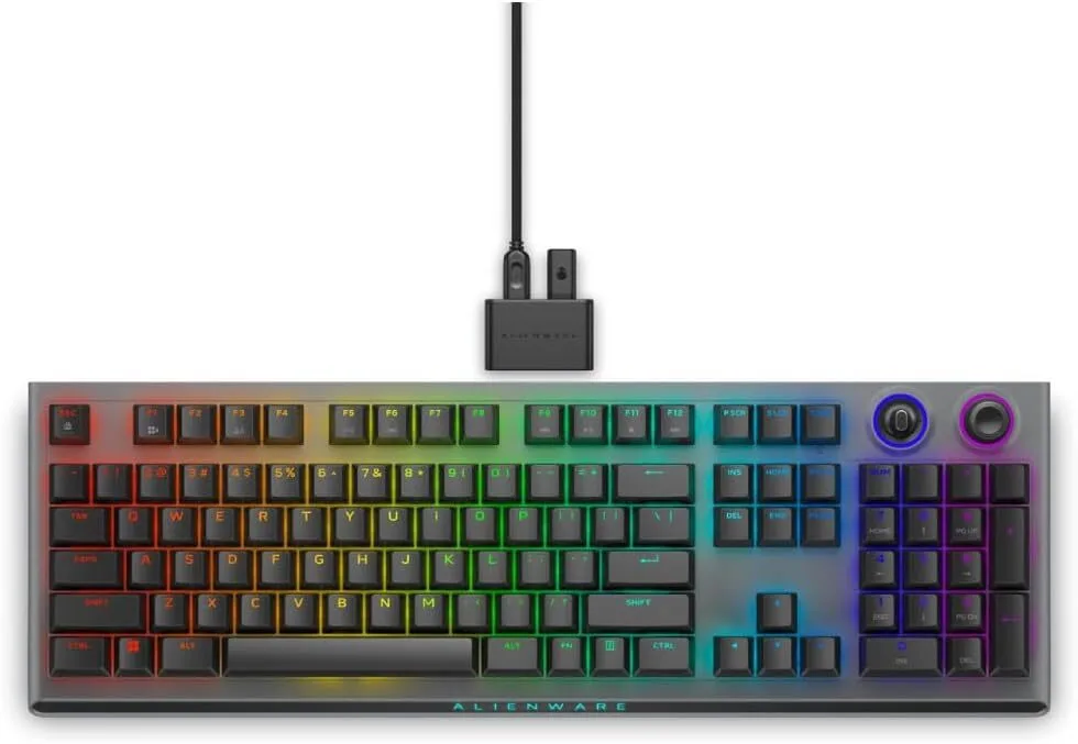Dell Alienware Tri-Mode AW920K Ασύρματο Gaming Μηχανικό Πληκτρολόγιο με Cherry MX Red διακόπτες και RGB φωτισμό (Αγγλικό US) - Image 1