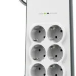 Belkin Πολύπριζο Aσφαλείας 6 Θέσεων με 2 USB-A και Καλώδιο 2m Γαλλίας (Type E) BSV604ca2m