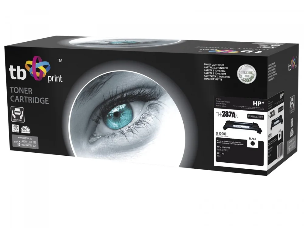 TB Print Συμβατό Toner για Laser Εκτυπωτή HP 9000 Σελίδων Μαύρο (TH-287AR) - Image 1