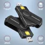 Axagon Cre-smp2a Usb Smart Card & Sd Microsd Sim Card Pocketreader