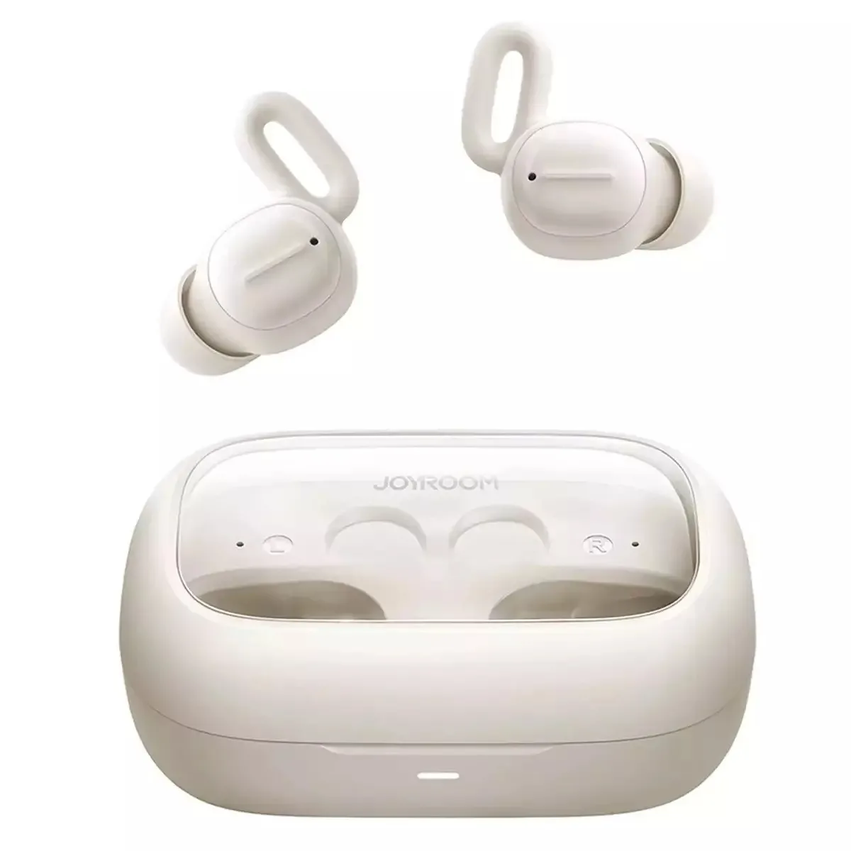 Joyroom JR-TS1 Sleep In-ear Bluetooth Handsfree Ακουστικά με Θήκη Φόρτισης Λευκά - Image 1