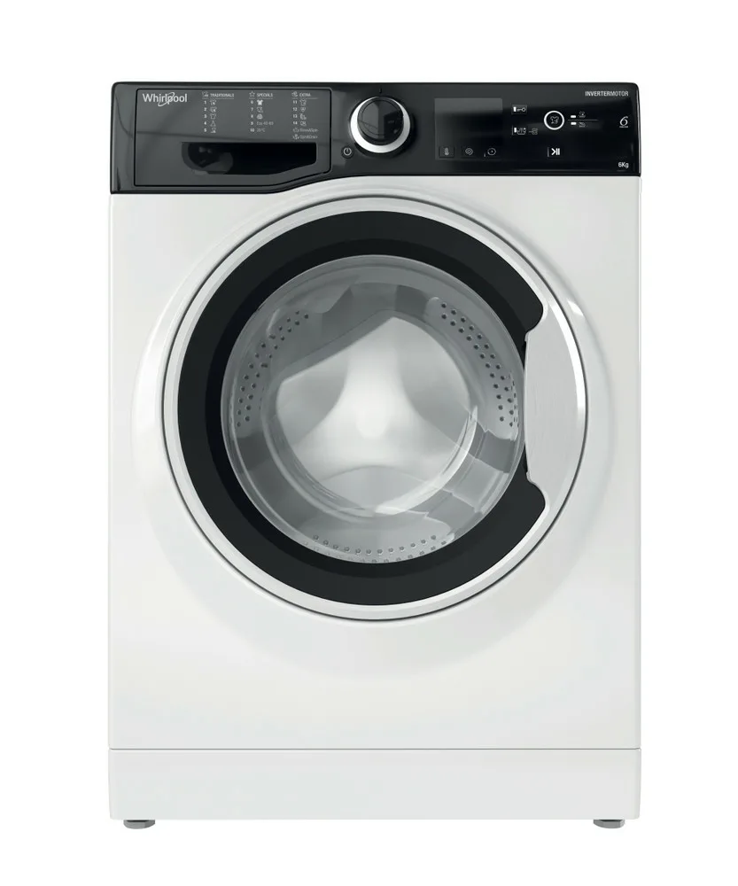 20240408171044_whirlpool_wrb_ss_6249_s_eu_plyntirio_rouchon_6kg_1200_strofon Whirlpool Πλυντήριο Ρούχων 6kg 1200 Στροφών 6th Sense WRB SS 6249 S EU - Image 1