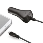 Celly Car Charger 1A Micro USB Φορτιστής Αυτοκινήτου 1A Γρήγορης Φόρτισης μαζί με Καλώδιο Micro-USB Μαύρο Χρώμα CCMICRO