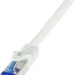 LogiLink S/FTP Cat.6a Καλώδιο Δικτύου Ethernet 0.5m Λευκό 1τμχ (C6A021S)