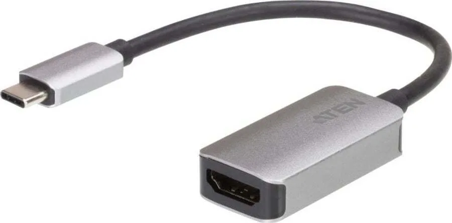 Aten Μετατροπέας USB-C / HDMI male σε HDMI / USB-C female Γκρι 1τμχ UC3008A1-AT - Image 1