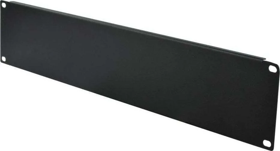 Techly 2u Cover Panel 19-inch Black Rack Cabinets I-case Blank-2-bk - Image 1
