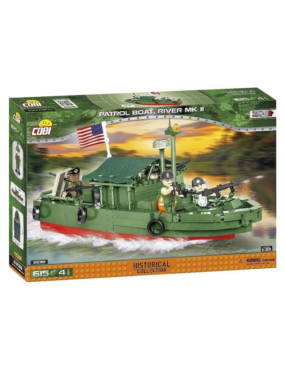 Cobi Τουβλάκια Historical Collection Vietnam War Patrol Boat River Mk II για 7+ Ετών 615τμχ COBI-2238 - Image 1