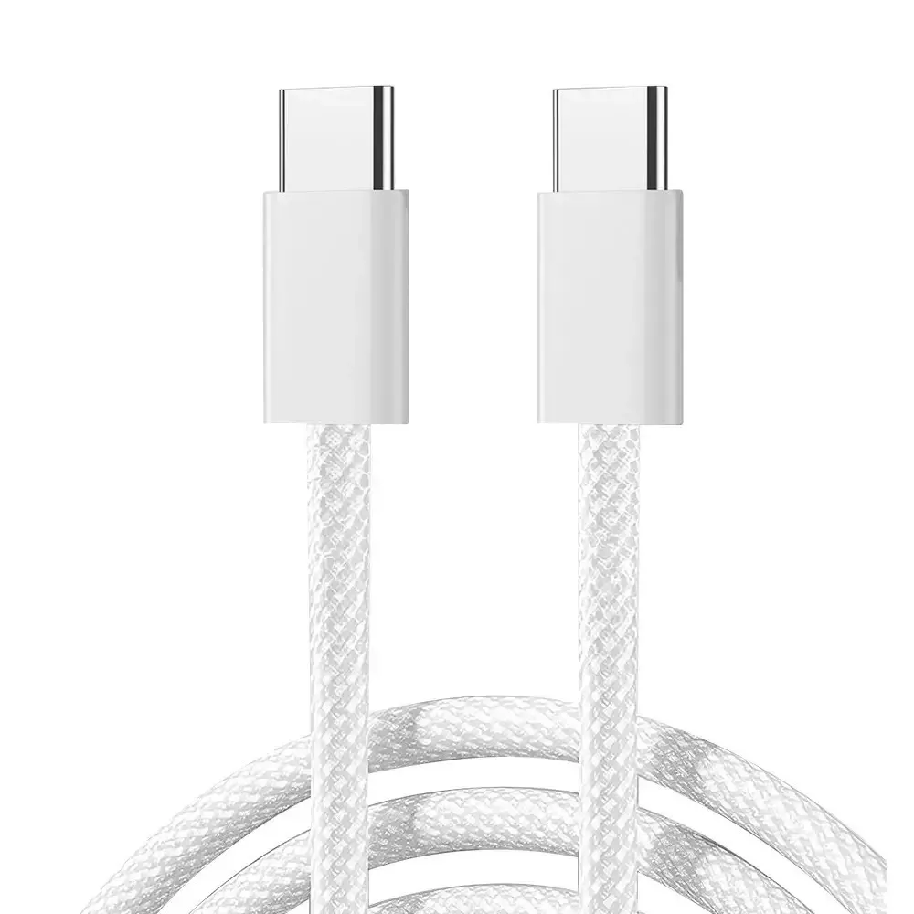 Joyroom Braided USB 2.0 Cable USB-C male - USB-C 60W Λευκό 1m (S-A45) - Image 1