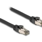DeLock U/FTP (STP) Cat.6a Καλώδιο Δικτύου Ethernet 1m Μαύρο 1τμχ (80240)