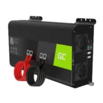 Green Cell Inverter Αυτοκινήτου Καθαρού Ημιτόνου 1000W για Μετατροπή 12V DC σε 230V AC INVGC09