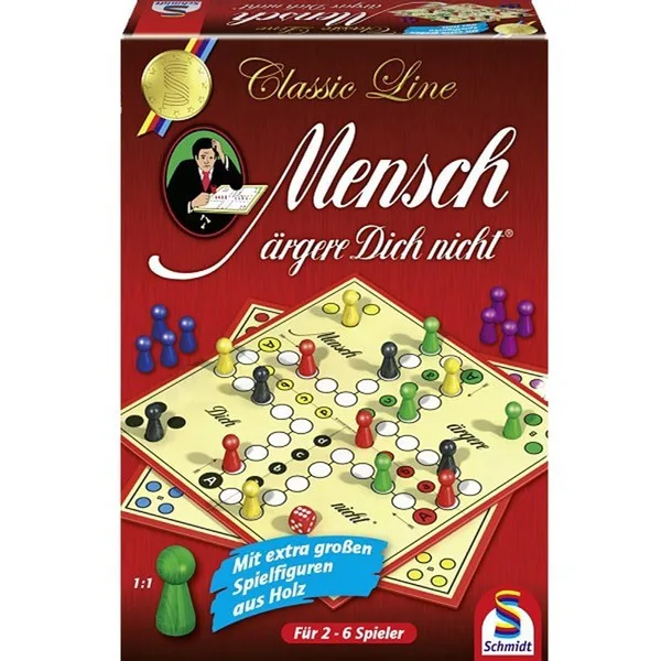 Επιτραπέζιο Παιχνίδι Classic Line: Mensch Ärgere Dich Nicht για 2-6 Παίκτες 49085 (GER) Schmidt Spiele - Image 1