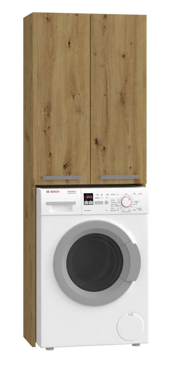 20240419113405_topeshop_pola_dd_ntoulapi_mpaniou_plyntiriou_m64xv30xy183cm_oak Topeshop Pola DD Ντουλάπι Μπάνιου Πλυντηρίου 64x30x183cm Oak - Image 1