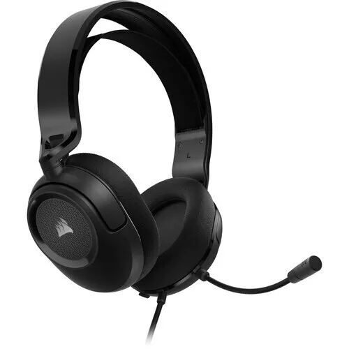 Corsair HS35 v2 Over Ear Gaming Headset με σύνδεση 3.5mm Carbon for PC / PS4 / XBOX - Image 1