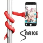 Celly Ευέλικτο Selfie Stick Snake Κόκκινο