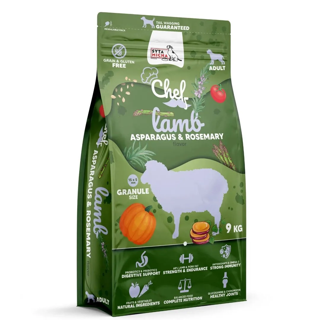 Syta Micha 9kg Ξηρά Τροφή χωρίς Σιτηρά & Γλουτένη για Ενήλικους Σκύλους με Αρνί - Image 1