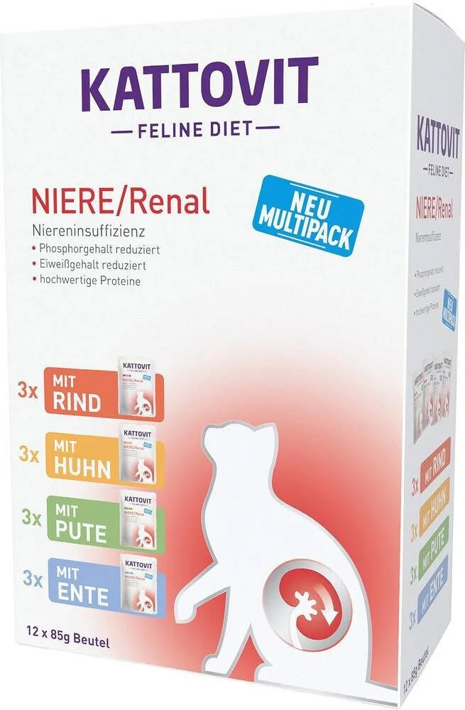 Kattovit Feline Υγρή Τροφή για Ενήλικες Γάτες σε Κονσέρβα με Πουλερικά Διαίτης 12x85gr - Image 1