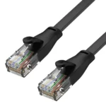 Unitek Flat U/UTP Cat.6 Καλώδιο Δικτύου Ethernet 0.5m Μαύρο 1τμχ C1808GBK