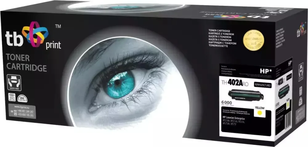 TB Print Συμβατό Toner για Laser Εκτυπωτή HP CE402A Μαύρο TH-402ARO - Image 1