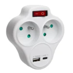 Maclean Energy Ταφ 2 Θέσεων με USB-A MCE336 E