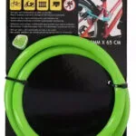 Dunlop 8711252029207_GREEN Κλειδαριά Ποδηλάτου Κουλούρα με Συνδυασμό Πράσινη