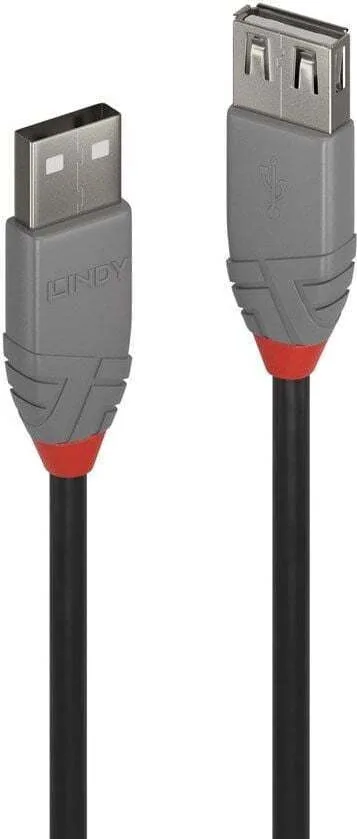 Lindy USB 2.0 Cable USB-A male - USB-A female Λευκό 2m 36703 - Image 1