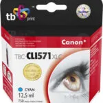 TB Print Συμβατό Μελάνι Εκτυπωτή InkJet Canon Κυανό 1τμχ TBC-CLI571XLC