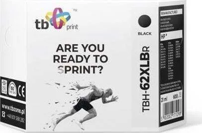 TB Print Συμβατό Μελάνι Εκτυπωτή InkJet HP 21ml Μαύρο 1τμχ TBH-62XLBR - Image 1