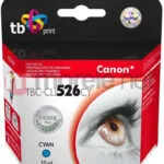 TB Print Συμβατό Μελάνι Εκτυπωτή InkJet HP CLI-526CY/CLI-526Y 10ml Κυανό 1τμχ TBCCLI526CY