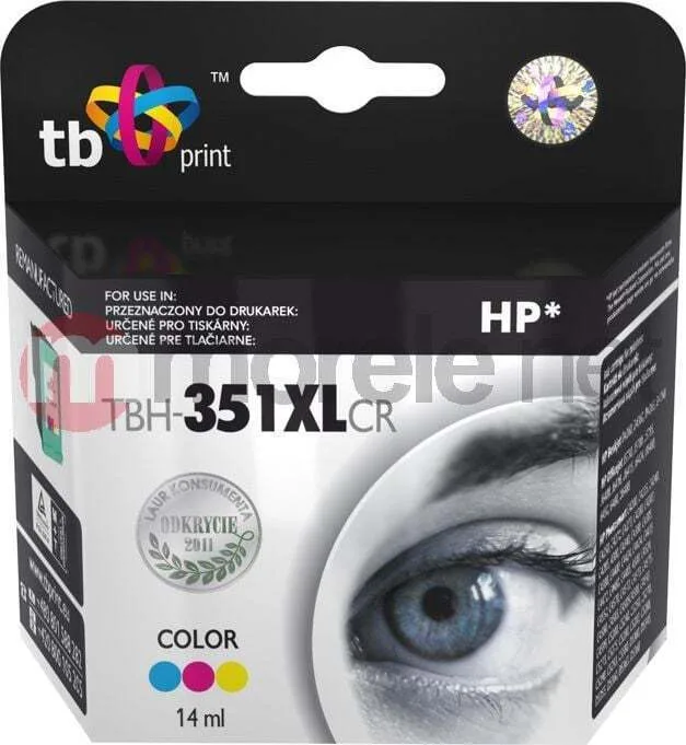 TB Print Συμβατό Μελάνι Εκτυπωτή InkJet HP Πολλαπλό (Color) 1τμχ TBH351XLCR - Image 1