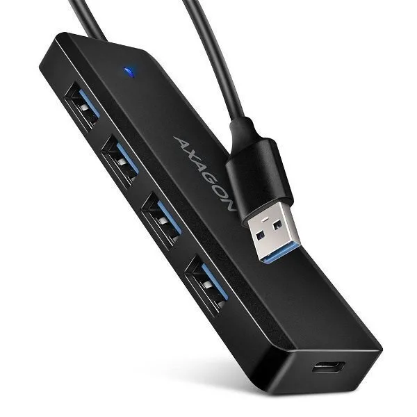 Axagon USB 3.0 Hub 4 Θυρών με σύνδεση USB-A / USB-C (HUE-C1A) - Image 1