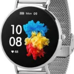 Garett Verona 50mm Smartwatch με Παλμογράφο (Ασημί)