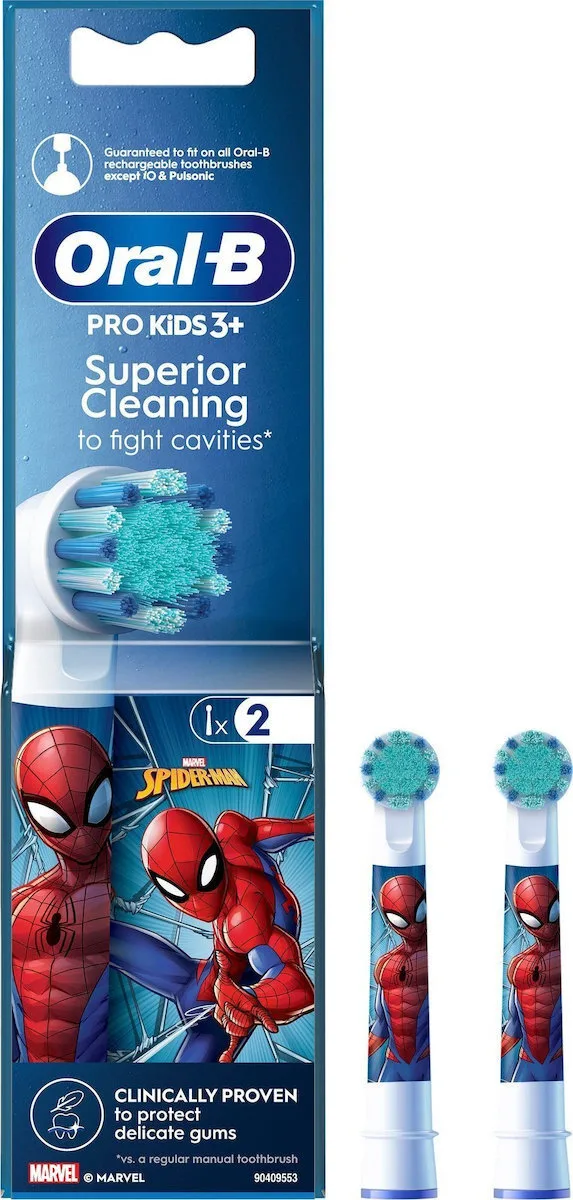 Oral-B Ανταλλακτικά Ηλεκτρικής Οδοντόβουρτσας Pro Kids 2τμχ για 3+ Χρονών - Image 1