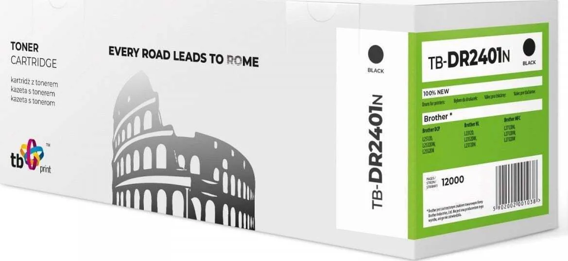 TB Print Συμβατό Drum για Laser Εκτυπωτή Brother DR2401, DR2401N Μαύρο (TB-DR2401N) - Image 1