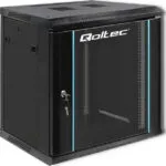 Qoltec Επιτοίχια Καμπίνα Rack 12U Μαύρο 54464