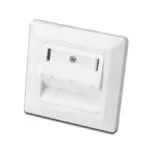 Digitus Μονή Πρίζα Δικτύου RJ45 με Πλαίσιο σε Λευκό Χρώμα DN-93821